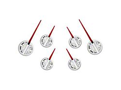 US Speedo Gauge Needles; Satin Hub/Red Pointer (03-05 RAM 2500)