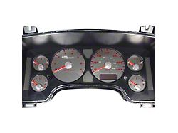 US Speedo Stainless Edition Gauge Face; MPH; Red (2006 RAM 2500, Excluding Diesel)