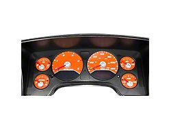 US Speedo Daytona Edition Gauge Face; MPH; Orange (2006 5.9L RAM 3500)