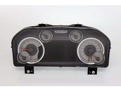 US Speedo Daytona Edition Gauge Face; MPH; Silver (13-18 6.7L RAM 3500 w/ 7-Inch Display)