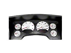 US Speedo Daytona Edition Gauge Face Overlay; MPH; White (2006 5.9L RAM 3500)
