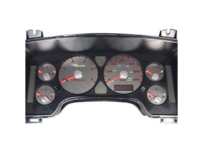 US Speedo Stainless Edition Gauge Face; MPH; Red (2006 5.9L RAM 3500)