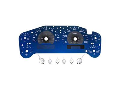 US Speedo Aqua Edition Gauge Face; MPH (07-13 Sierra 1500)