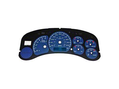 US Speedo Daytona Edition Gauge Face; MPH; Blue (99-02 Sierra 1500)