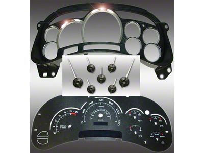 US Speedo Escalade Edition LED Ready Gauge Cluster Kit; MPH; Orange (03-05 Sierra 1500)