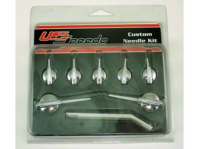 US Speedo Gauge Needles; Satin Hub/White Pointer (07-13 Sierra 1500)