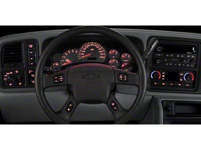 US Speedo LED Steering Wheel Lighting Kit; Red (03-06 Sierra 1500)