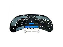US Speedo Stealth Edition Gauge Face; MPH (03-05 Sierra 1500 w/ Transmission Temperature Gauge)