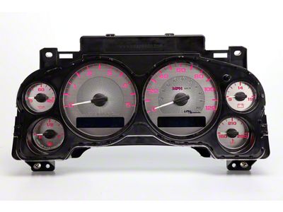 US Speedo Stainless Edition Gauge Face; MPH; Pink (07-14 6.6L Duramax Sierra 3500 HD)