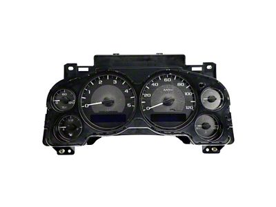 US Speedo Stealth Edition Gauge Face; MPH; White (07-14 6.6L Duramax Sierra 3500 HD)