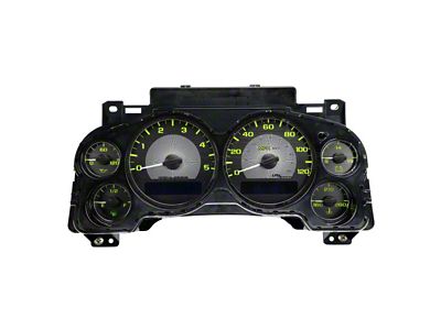 US Speedo Stealth Edition Gauge Face; MPH; Yellow (07-14 6.6L Duramax Sierra 3500 HD)