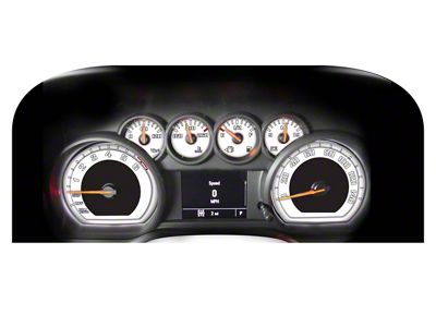 US Speedo Daytona Edition Gauge Face; MPH; Charcoal (19-21 Silverado 1500, Excluding Diesel)