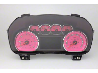 US Speedo Daytona Edition Gauge Face; MPH; Pink (14-18 Silverado 1500)