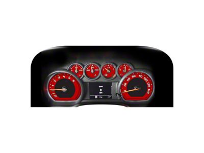 US Speedo Daytona Edition Gauge Face; MPH; Red (19-21 Silverado 1500, Excluding Diesel)