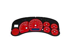 US Speedo Daytona Edition Gauge Face; MPH; Red (99-02 Silverado 1500)