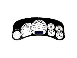 US Speedo Daytona Edition Gauge Face; MPH; White (99-02 Silverado 1500)