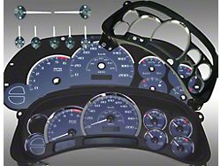 US Speedo Escalade Edition Gauge Face; KMH; Blue (03-05 Silverado 1500)