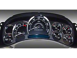 US Speedo Escalade Edition LED Ready Gauge Face; MPH; Black (2006 Silverado 1500 w/ Transmission Temperature Gauge)