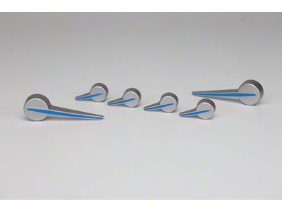 US Speedo Gauge Needles; Satin Hub/Blue Pointer (14-18 Silverado 1500)