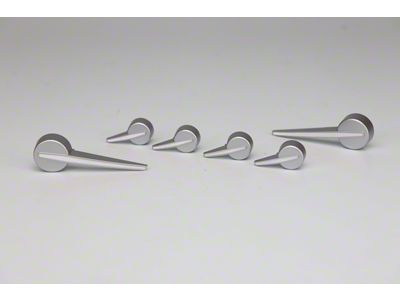 US Speedo Gauge Needles; Satin Hub/White Pointer (14-18 Silverado 1500)