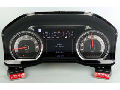 US Speedo Stainless Edition Gauge Face; MPH; Blue (19-25 Silverado 1500 High Country, LTZ)