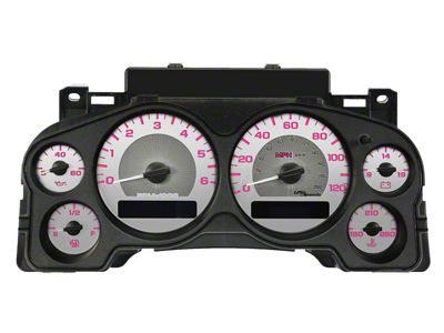 US Speedo Stainless Edition Gauge Face; MPH; Pink (07-13 Silverado 1500)