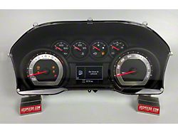 US Speedo Stainless Edition Gauge Face; MPH; Red (19-24 Silverado 1500 Custom Trail Boss)