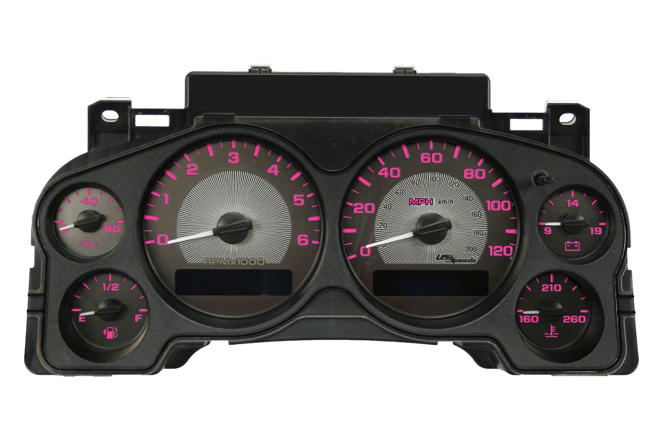 2003 Chevy TAHOE Dash Cluster Custom Red/Black Gauge Needle Set For 1999-2002 Chevy Silverado, Tahoe, Sierra Silverado Speedometer - Foto 2