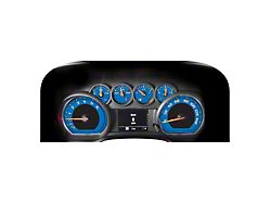 US Speedo Daytona Edition Gauge Face; MPH; Blue (20-25 6.6L Gas Silverado 2500 HD)