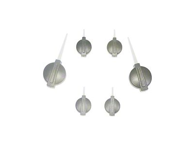 US Speedo Gauge Needles; Satin Hub/Silver Pointer (07-14 Silverado 2500 HD)