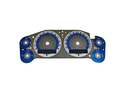 US Speedo Aqua Edition Gauge Face; MPH (07-14 6.6L Duramax Silverado 3500 HD)