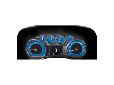 US Speedo Daytona Edition Gauge Face; MPH; Blue (20-26 6.6L Gas Silverado 3500 HD)
