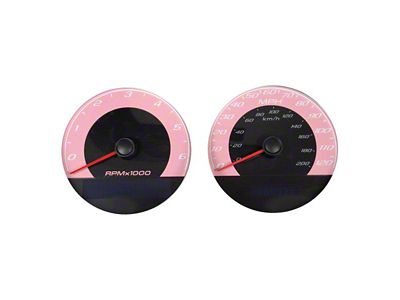 US Speedo Daytona Edition Gauge Face; MPH; Pink (07-14 6.0L Silverado 3500 HD)