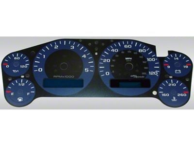 US Speedo Daytona Edition Gauge Face; MPH; Blue (07-14 Tahoe)