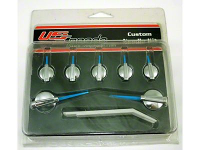 US Speedo Gauge Needles; Satin Hub/Blue Pointer (07-14 Tahoe)