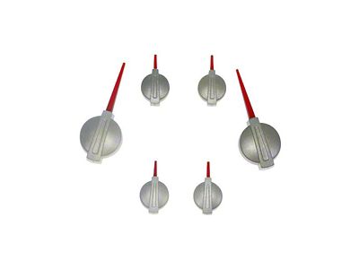 US Speedo Gauge Needles; Satin Hub/Red Pointer (07-14 Tahoe)