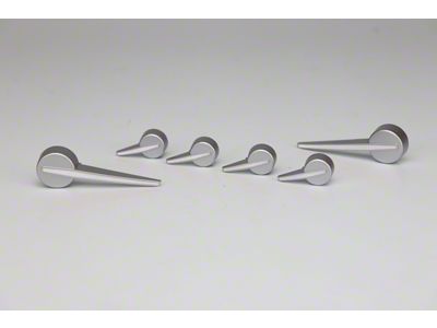 US Speedo Gauge Needles; Satin Hub/White Pointer (15-20 Tahoe)