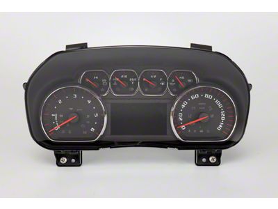 US Speedo Daytona Edition Gauge Face; MPH; Black/White/Red (15-20 Yukon)