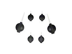 US Speedo Gauge Needles; Black Hub/Silver Pointer (07-14 Yukon)