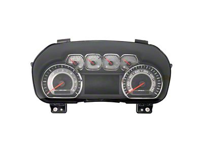 US Speedo Stainless Edition Gauge Face; MPH; White (15-20 Yukon)