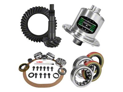 USA Standard Gear 8.25-Inch Posi Rear Axle Ring and Pinion Gear Kit with Install Kit; 3.55 Gear Ratio (97-11 Dakota)