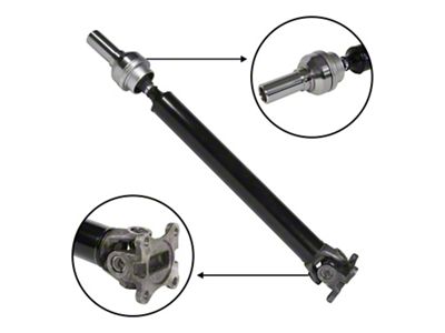 USA Standard Gear Front Driveshaft; 33-Inch (12-18 RAM 1500)