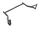 RedRock Utility Ladder Rack; Black (Universal; Some Adaptation May Be Required)