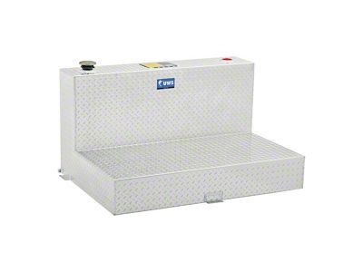 UWS 50-Gallon Aluminum L-Shaped Transfer Tank; Bright (15-24 Canyon)