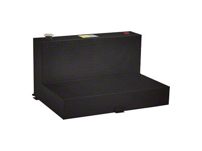 UWS 50-Gallon Aluminum L-Shaped Transfer Tank; Gloss Black (15-24 Canyon)