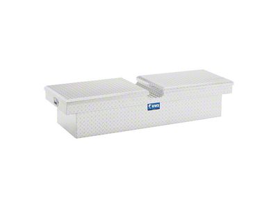 UWS 63-Inch Aluminum Gull Wing Crossover Tool Box; Bright (15-25 Canyon)