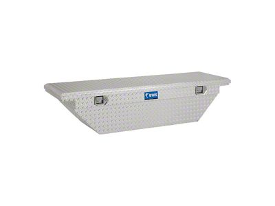 UWS 63-Inch Aluminum Low Profile Angled Crossover Tool Box; Bright (15-25 Canyon)