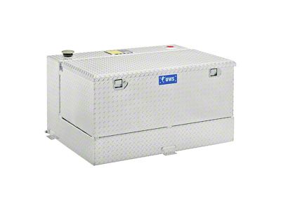 UWS 50-Gallon Aluminum L-Shaped Combo Transfer Tank; Bright (15-24 Colorado)