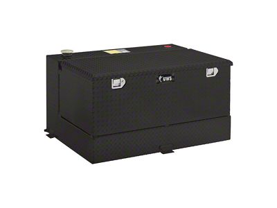 UWS 50-Gallon Aluminum L-Shaped Combo Transfer Tank; Gloss Black (15-25 Colorado)