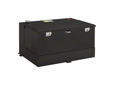 UWS 50-Gallon Aluminum L-Shaped Combo Transfer Tank; Gloss Black (15-24 Colorado)